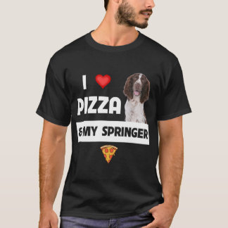 Camiseta Me Encanta La Pizza Y Mis Pepperoni Perro Español 