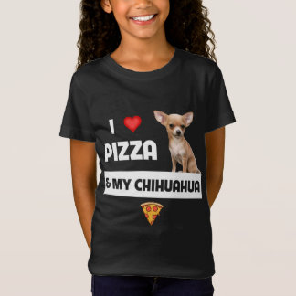 Camiseta Me encanta la pizza y Pepperoni, mi dueña de perro