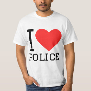 Camiseta me encanta la policía