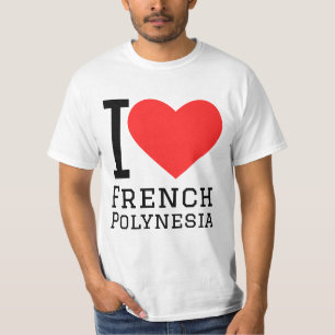 Camiseta Me encanta la Polinesia Francesa