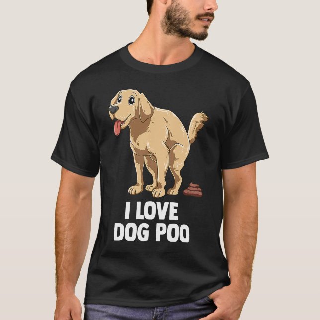 Camiseta Me encanta la popa de perro (Anverso)
