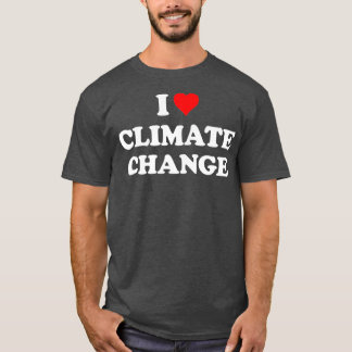 Camiseta Me encanta la premium del cambio climático