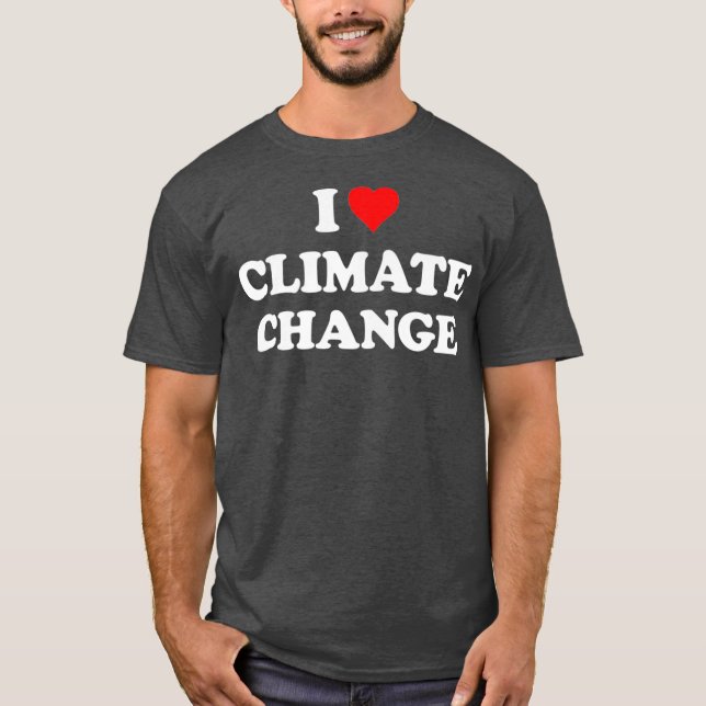 Camiseta Me encanta la premium del cambio climático (Anverso)