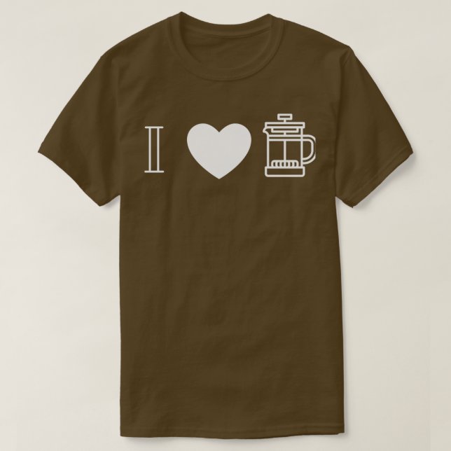 Camiseta Me encanta la prensa francesa 2 (Diseño del anverso)