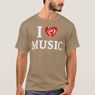 Camiseta Me encanta la retro del corazón musical