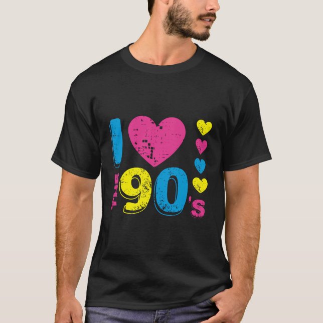 Camiseta Me Encanta La Ropa De Los 90 Para Los Hombres Tee (Anverso)