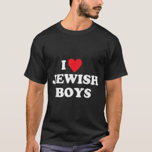 Camiseta Me encanta la ropa divertida de los chicos judíos
