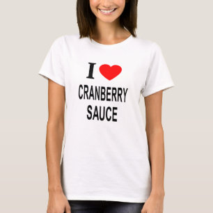 Camiseta Me encanta la salsa de arándanos Me encanta la sal