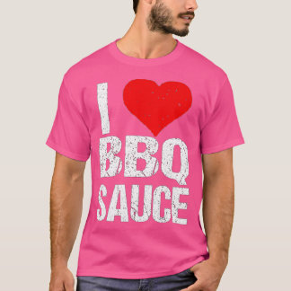 Camiseta Me Encanta La Salsa De Barbacoa Graciosa Amante