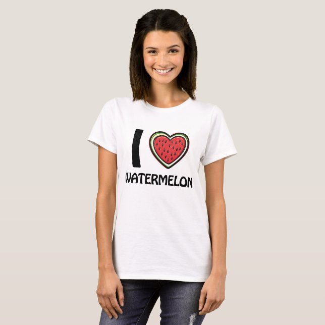Camiseta Me encanta la sandía (Anverso completo)