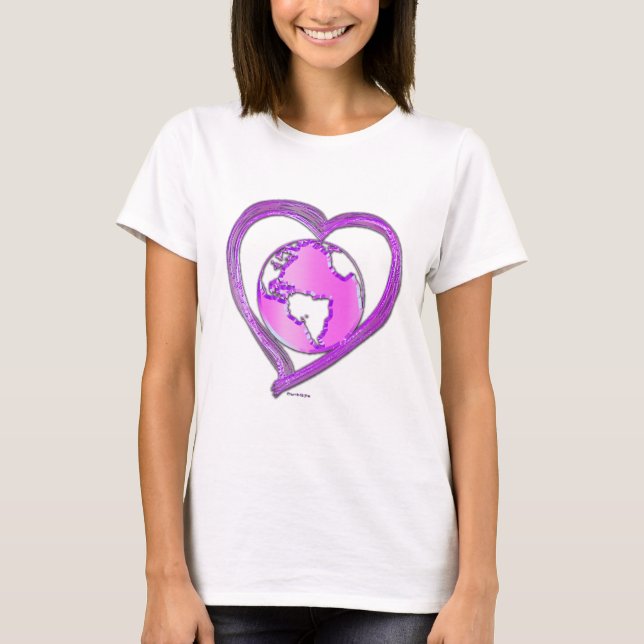 Camiseta ME ENCANTA LA Serie EARTH (Rosa) (Anverso)