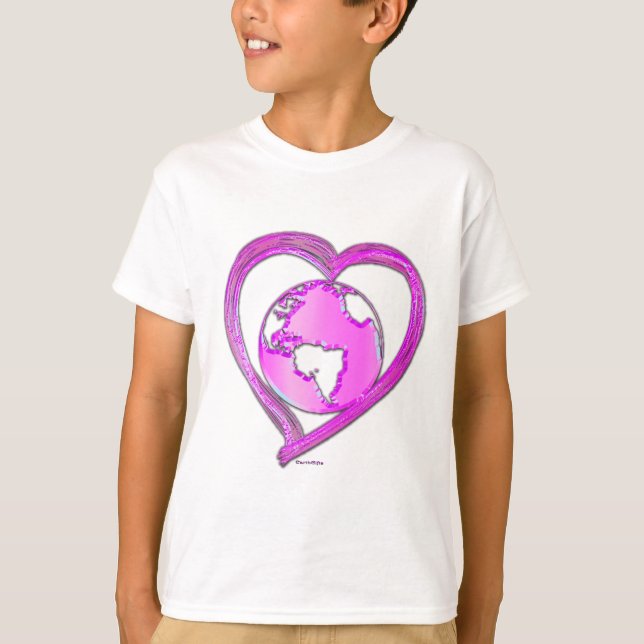 Camiseta ME ENCANTA LA Serie EARTH (Rosa) (Anverso)