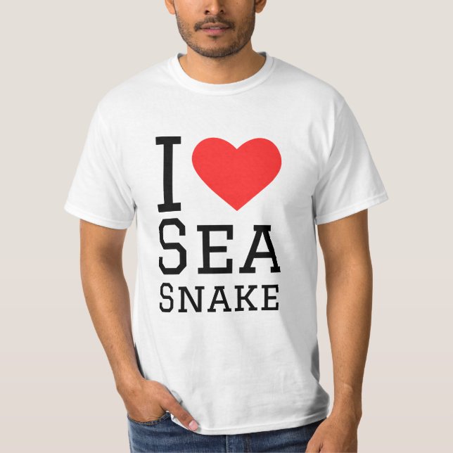 Camiseta Me encanta la serpiente marina (Anverso)