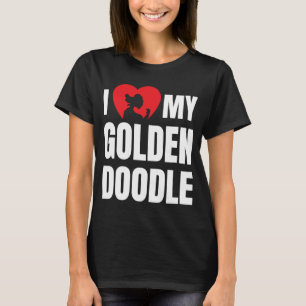 Camiseta Me encanta la silueta de mi perro dordendoodle en 