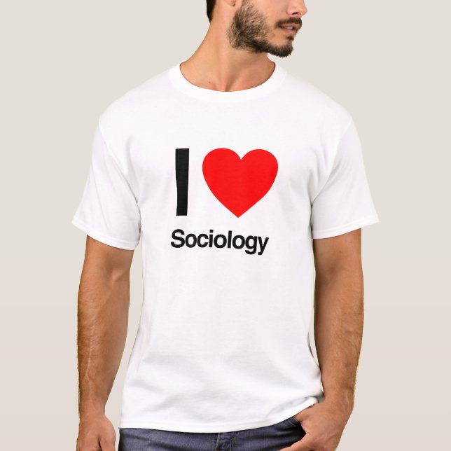 Camiseta me encanta la sociología (Anverso)