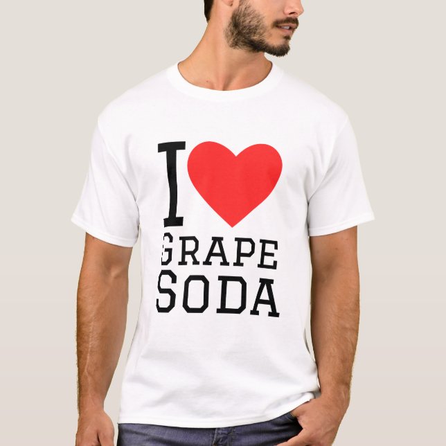 Camiseta Me encanta la soda de uva (Anverso)