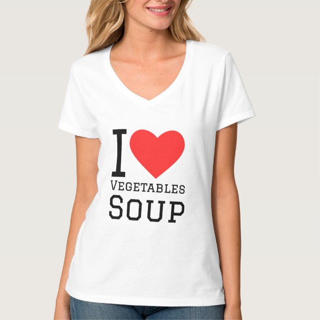 Camiseta Me encanta la sopa de verduras (Anverso)