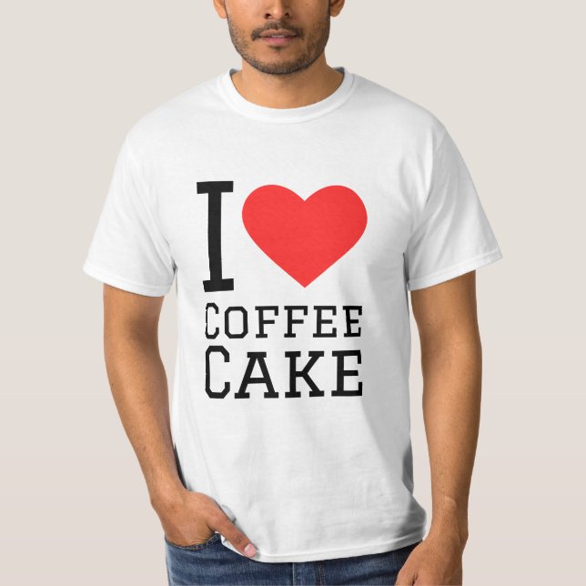 Camiseta Me encanta la tarta de café (Anverso)