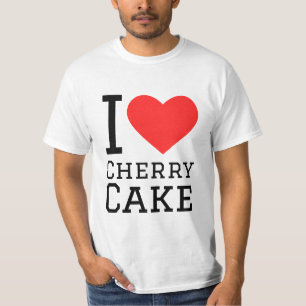 Camiseta Me encanta la tarta de cerezo