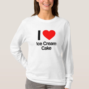 Camiseta me encanta la tarta de helados