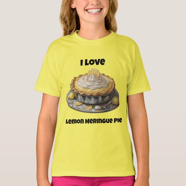 Camiseta Me encanta la tarta de merengue de limón (Anverso)