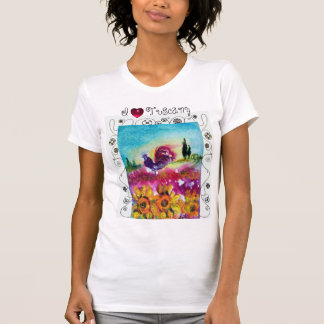 CAMISETA ME ENCANTA LA TOSCANA, LOS FLORES, LOS PAPELES, EL