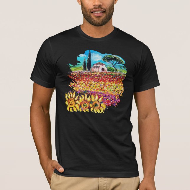 Camiseta ME ENCANTA LA TOSCANA Y EL Paisaje Toscano DE SUNF (Anverso)