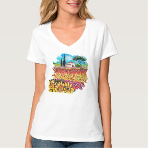 CAMISETA ME ENCANTA LA TOSCANA Y LAS FLORES