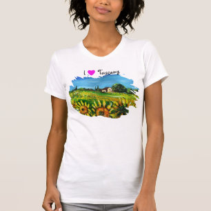 CAMISETA ME ENCANTA LA TOSCANA Y LAS FLORES