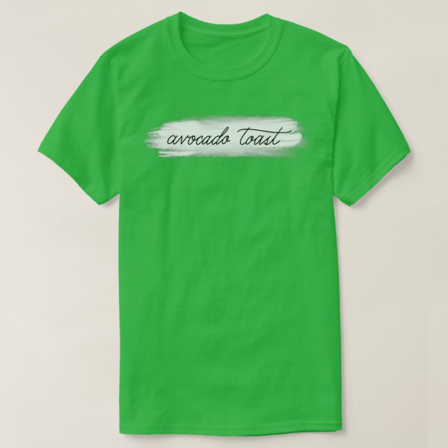 Camiseta Me encanta la tostada de aguacates (Diseño del anverso)