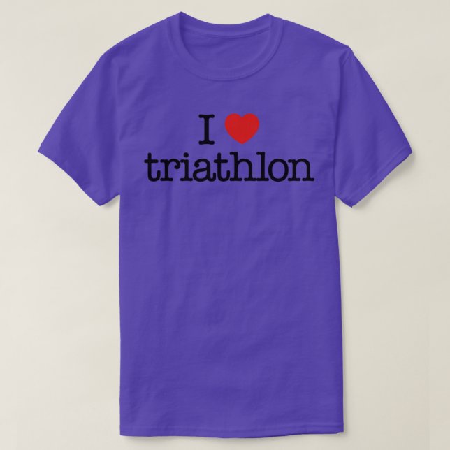 Camiseta Me encanta la triatlón 6 (Diseño del anverso)