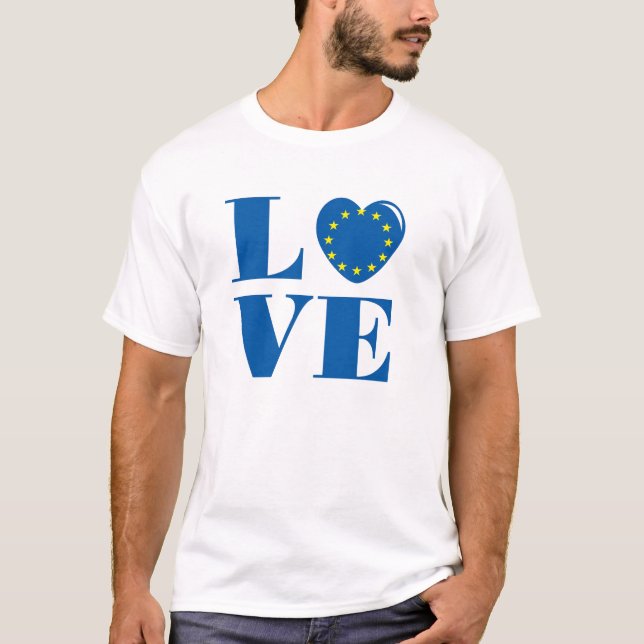 Camiseta Me encanta la Unión Europea (Anverso)
