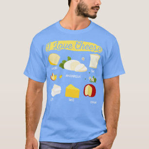 Camiseta Me Encanta La Variedad De Queso Queso Amante