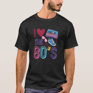 Camiseta Me encanta la vestimenta Chica de los años 80 y 90