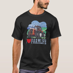 Camiseta Me Encanta La Vida Agrícola Patriótica Granja 1