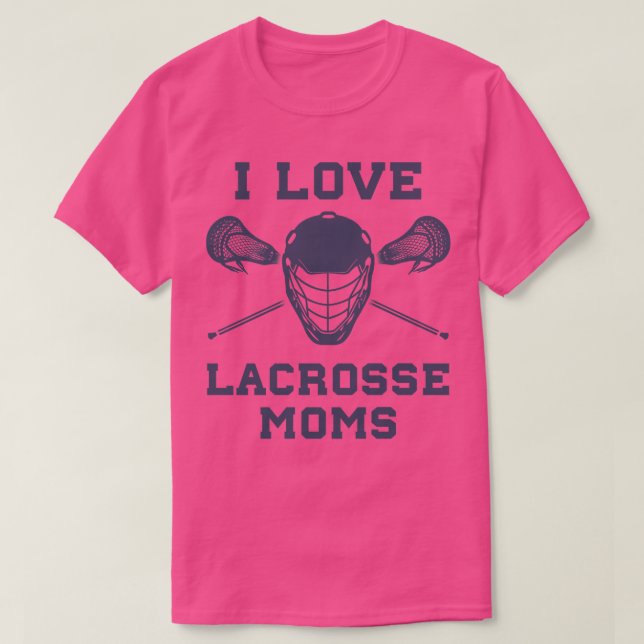 Camiseta Me encanta Lacrosse Moms Funny Lax (Diseño del anverso)