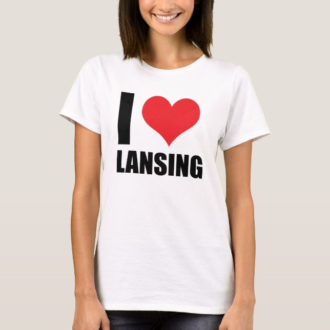 Camiseta Me encanta Lansing (Anverso)