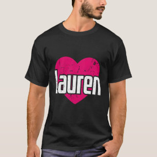 Camiseta Me Encanta Lauren Cute Nombre I Heart Lauren