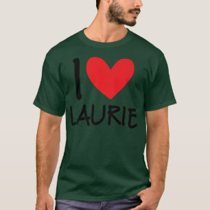 Camiseta Me encanta Laurie Nombre Chica Personalizada Mujer