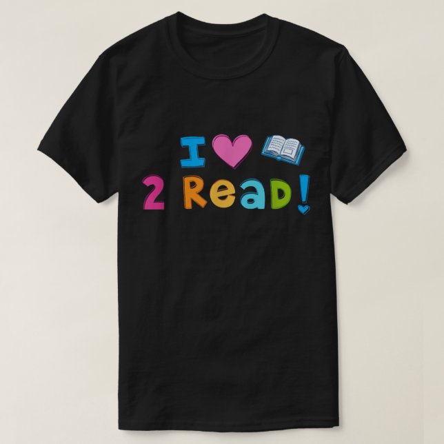 Camiseta Me Encanta Leer Corazón Aburrido Leyendo 2 Camiset (Diseño del anverso)
