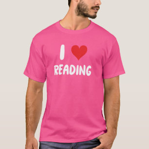 Camiseta Me encanta leer - Corazón - Leer libros Periódicos