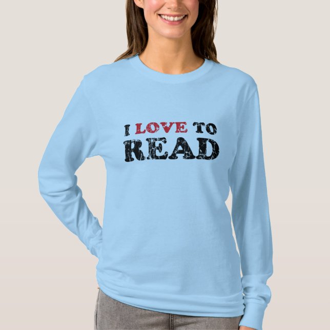 Camiseta Me Encanta Leer Dolorido (Anverso)