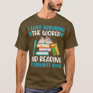 Camiseta Me encanta leer libros favoritos Lector divertidos