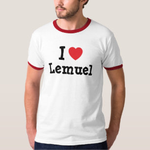 Camiseta Me encanta Lemuel corazón personalizado personali
