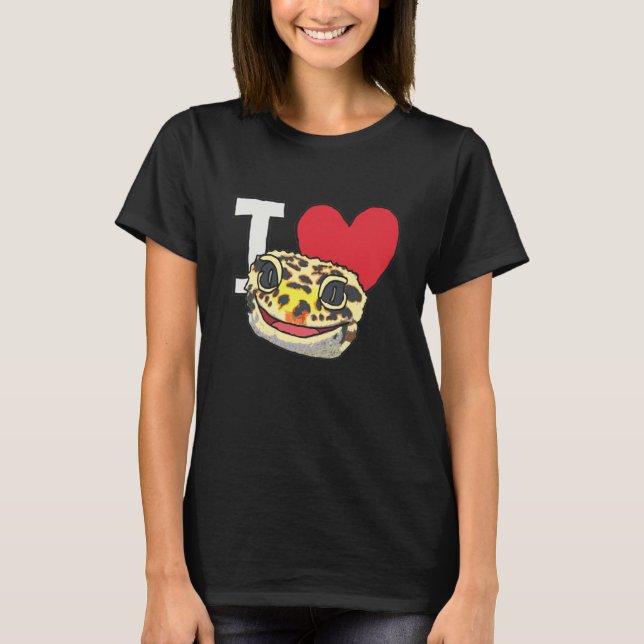 Camiseta Me encanta Leopard Geckos (Anverso)