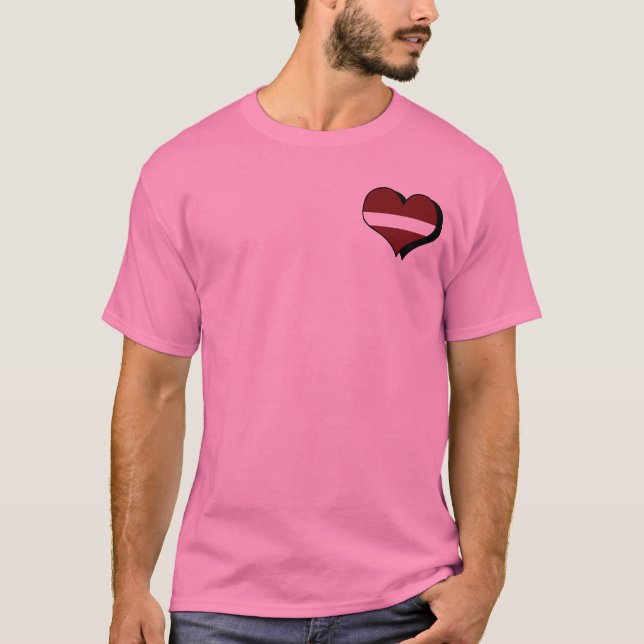 Camiseta Me Encanta Letonia (Anverso)