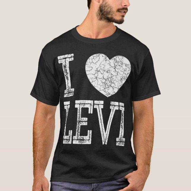 Camiseta Me Encanta Levi Valentine Boyfriend Son Nombre De  (Anverso)