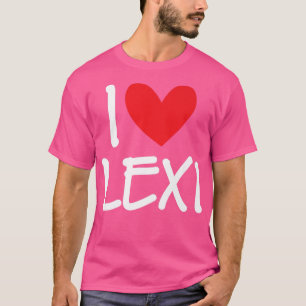 Camiseta Me encanta Lexi Nombre Chica Personalizada Mujer B