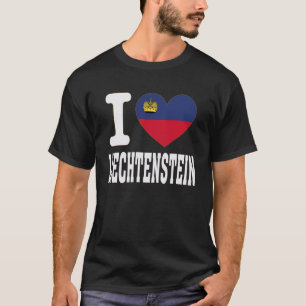 Camiseta Me encanta Liechtenstein Corazón Recuerdo Orgullo