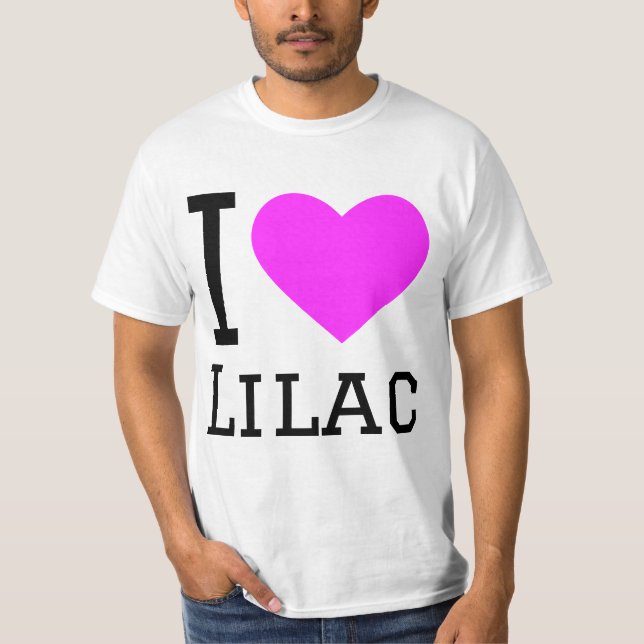 Camiseta Me encanta lilac (Anverso)